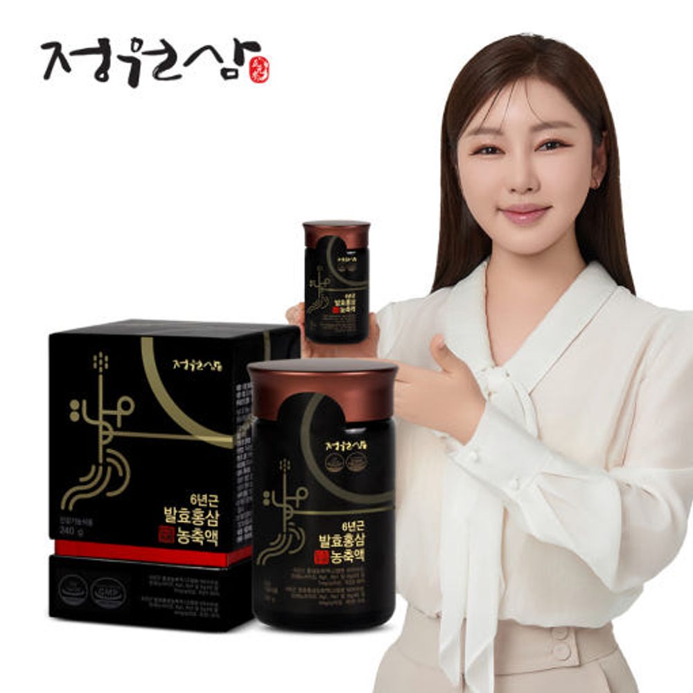 JUNGWONSAM Premium Korean Red Ginseng Extract Paste – 90% 6-Year Ginseng + 10% Fermented Ginseng, High Absorption, 30mg Ginsenosides _ Made in KOREA